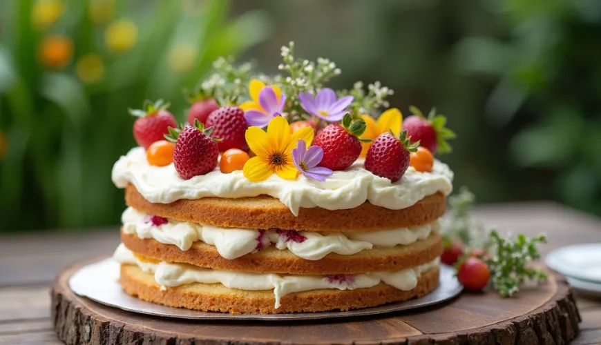 Gola torta s sadjem je odlična izbira za vsako priložnost