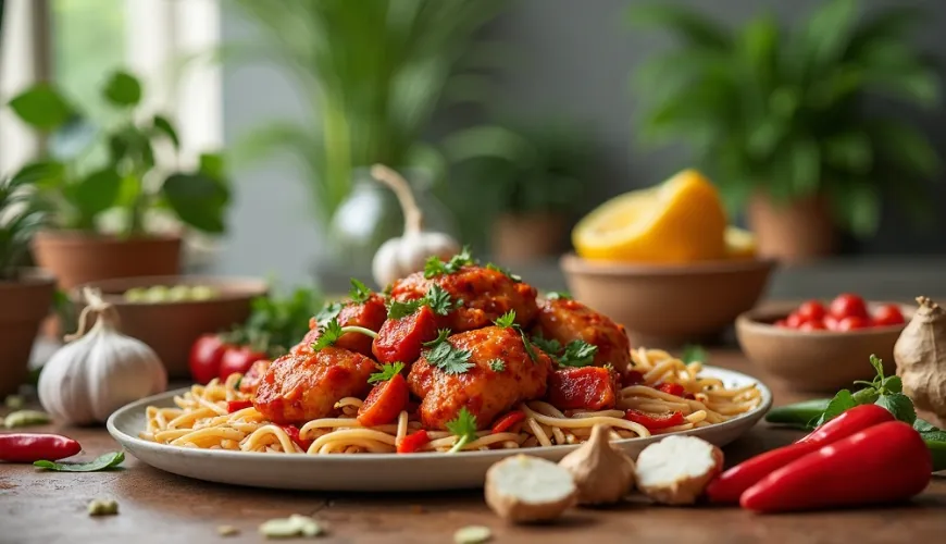 Pekoča sečuanska piščanec je idealen recept za vikend kosilo
