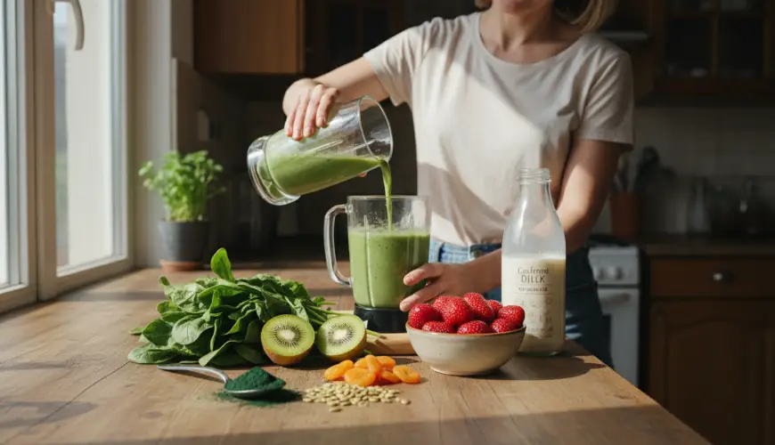 Smoothie za ženske, ki trpijo zaradi utrujenosti in pomanjkanja železa