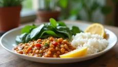 Brezmesno kosilo, ki nasiti, lahko pripravite tudi med tednom v dvajsetih minutah.