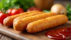 Corndog trendna jed za domačo mizo za praznovanja in piknike
