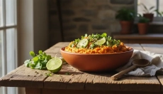 Preprost recept za pire iz sladkega krompirja z limetko in koriandrom