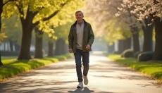 Jutranji sprehodi spomladi so preprost ritual, ki dan začneta bolj mirno.