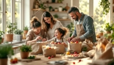 Trajnostno gospodinjstvo z otroki lahko deluje, ko začnete z majhnimi koraki