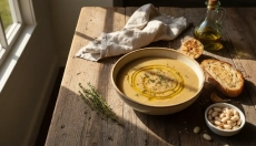 # Uvařte si polévku z pečeného česneku in bele fižola

Tukaj je recept za kremno in aromatično juho 