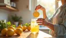 Voda z limono zvečer pomaga pri razstrupljanju in boljšem spanju.