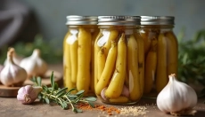 Vloženi česnovi poganjki okusni in praktični za zimsko mizo